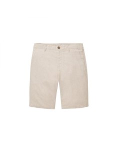 Regular Cotton Linen Shorts - White