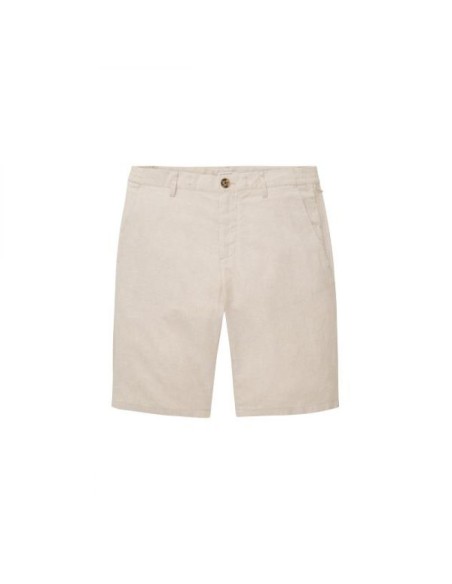 Regular Cotton Linen Shorts - White